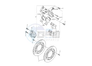 FZ6-SA FAZER 600 (ABS) drawing FRONT BRAKE CALIPER