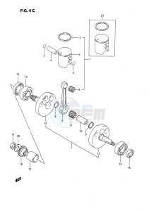 RM80 (E24) drawing CRANKSHAFT (MODEL M N P R S)