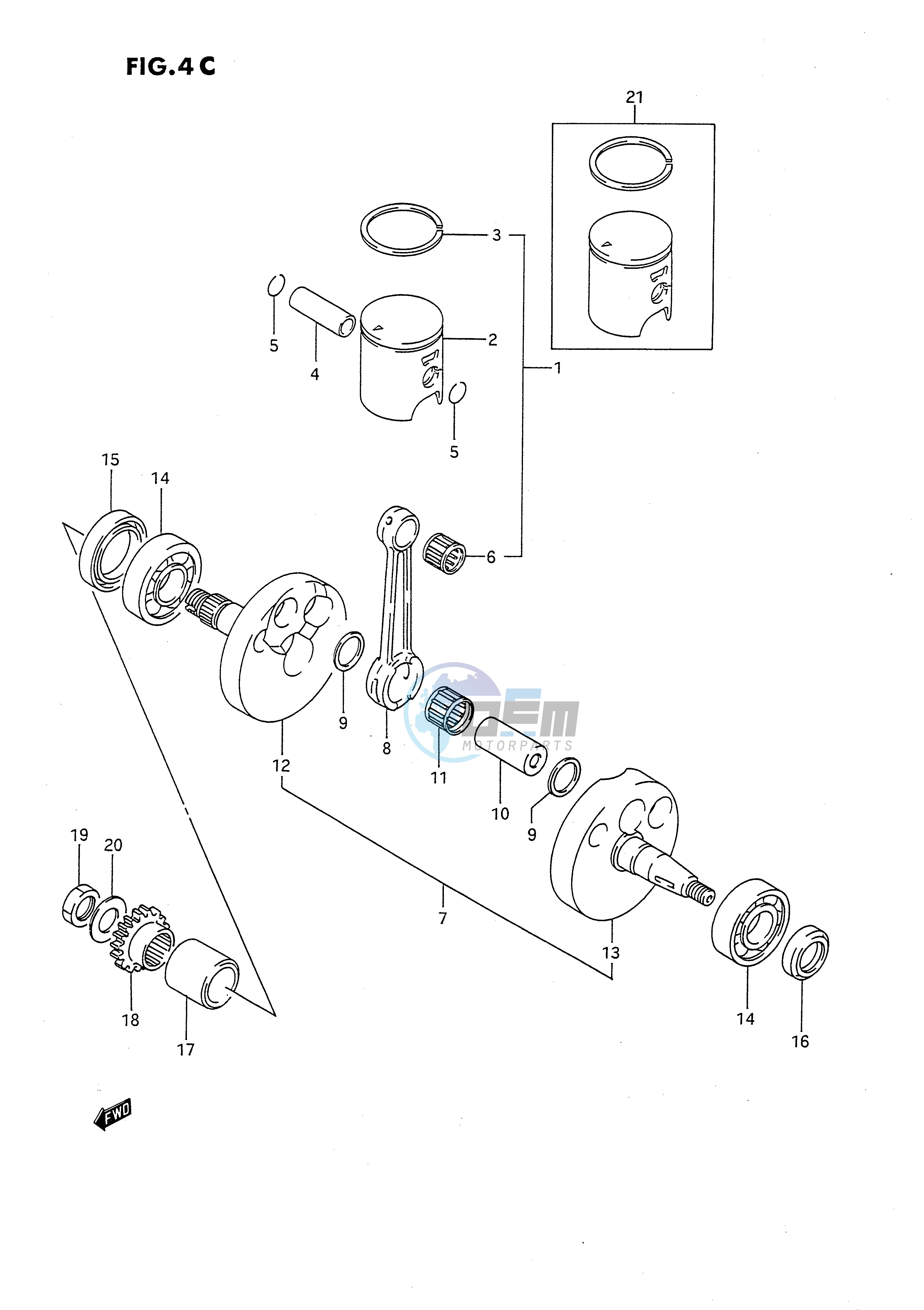 CRANKSHAFT (MODEL M N P R S)