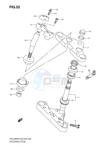 VS1400 (E3-E28) INTRUDER drawing STEERING STEM