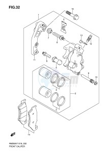 RM250 (E19) drawing FRONT CALIPER