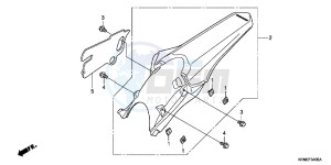 CRF250RC drawing REAR FENDER