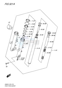 AN650Z ABS BURGMAN EXECUTIVE EU drawing FRONT FORK DAMPER