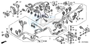 CB600FA39 Australia - (U) drawing WIRE HARNESS