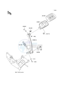 VN 1700 C [VULVAN 1700 NOMAD] (9FA) C9F drawing BRAKE PEDAL_TORQUE LINK