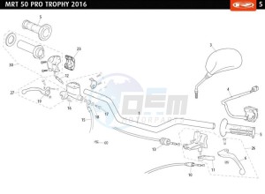 MRT-50-PRO-TROPHY-WHITE drawing HANDLEBARS