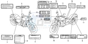 VT600CD drawing CAUTION LABEL