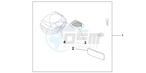 CBF600N drawing TOP BOX 35L