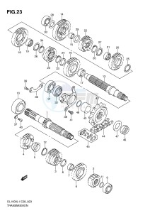 DL1000 (E28) V-Strom drawing TRANSMISSION