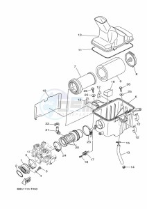 YFM450FWBD KODIAK 450 EPS (BHT2) drawing INTAKE