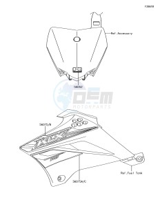 KLX110 KLX110CHF EU drawing Decals