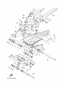 MT-07 MTN690-U (BHH3) drawing REAR ARM