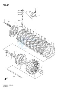 LT-Z400 (E33) drawing CLUTCH