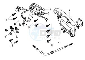 JOYRIDE - 125 cc drawing DASHBOARD UNIT