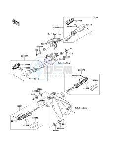 Z750R ABS ZR750PBF FR GB XX (EU ME A(FRICA) drawing Turn Signals