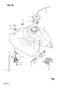 LT250R (E3) drawing FUEL TANK