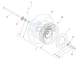 fly 50 4t 2v drawing Front wheel