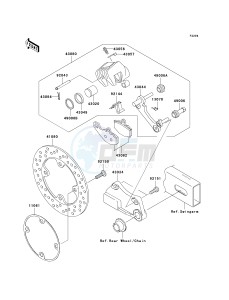 ZR 750 K [Z750S] (K1) K1 drawing REAR BRAKE