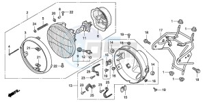 CBF600N drawing HEADLIGHT (CBF600N/NA)