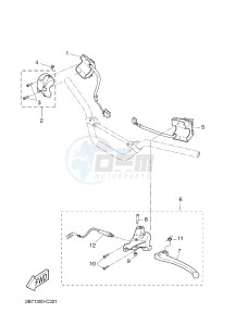 CW50N BW'S NAKED (2B7P 2B7P 2B7P) drawing HANDLE SWITCH & LEVER