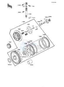 KE 175 D [KE175] (D4-D5) [KE175] drawing CLUTCH -- 82-83 KE175-D4_D5- -