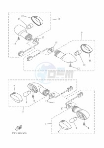 XTZ690 TENERE 700 (BEH3) drawing FLASHER LIGHT