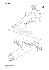 LT-F250 (E28-E33) drawing MUFFLER