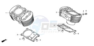 VT750C3 drawing CYLINDER