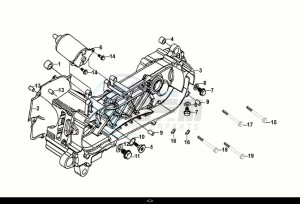 FIDDLE IV 125 (XG12W1-IT) (M0) drawing L. CRANK CASE