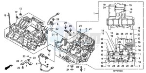 CB1300SA9 Australia - (U / ABS BCT MME TWO TY2) drawing CRANKCASE