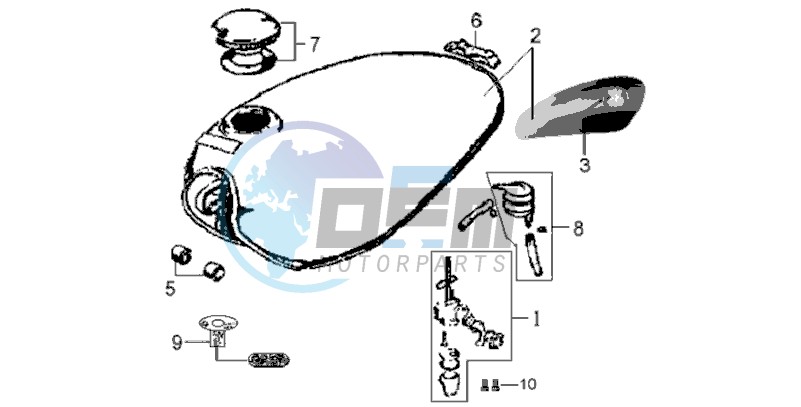 FUEL TANK - FUEL CUT