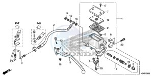 NSS300D Forza - NSS300D UK - (E) drawing REAR BRAKE MASTER CYLINDER ( NSS300)