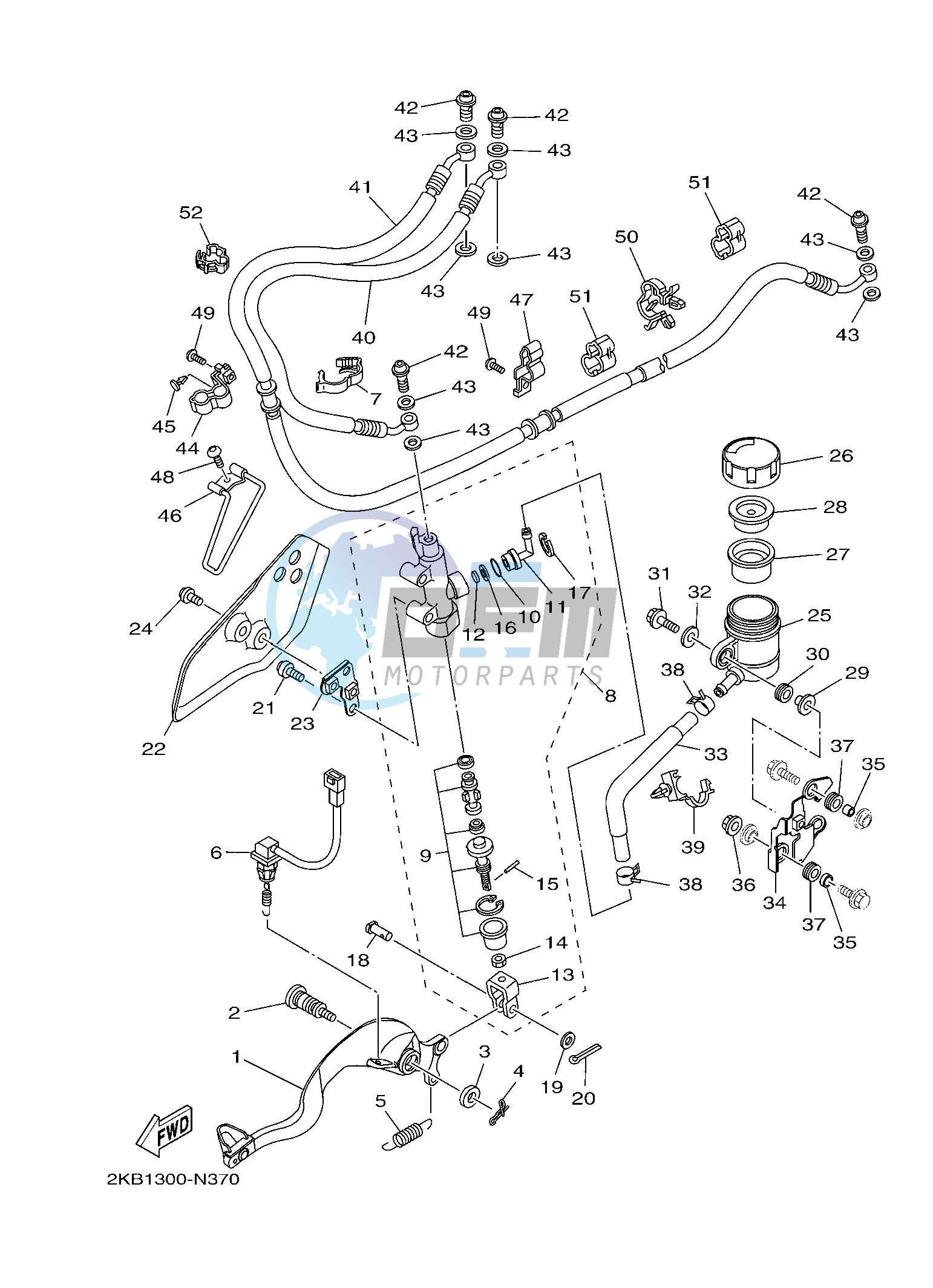 REAR MASTER CYLINDER