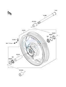 VN1600 CLASSIC VN1600A6F GB XX (EU ME A(FRICA) drawing Front Hub