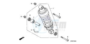 CB1000RC drawing REAR CUSHION