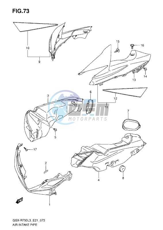 AIR INTAKE PIPE L3 ( AA3 )