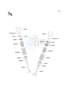 ZX 900 C [NINJA ZX-9R] (C1-C2) [NINJA ZX-9R] drawing VALVE-- S- -