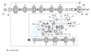 RSV 2 1000 drawing Gear box selector