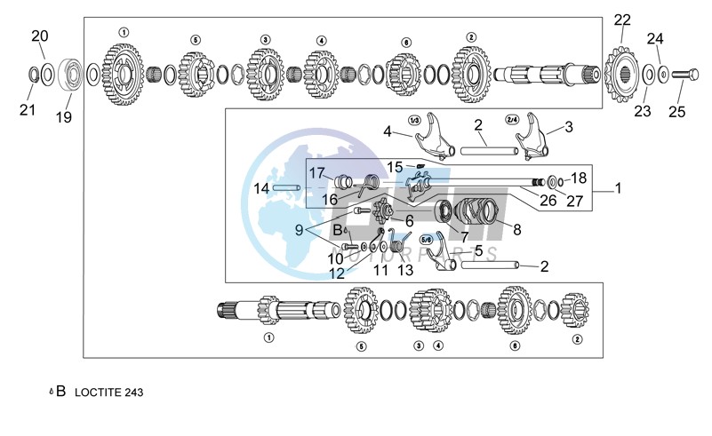 Gear box selector