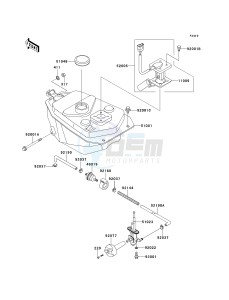 AN 110 D (D2-D3) drawing FUEL TANK-- AN110-D2- -