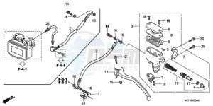 FJS400D9 F / CMF 2F drawing REAR BRAKE MASTER CYLINDER