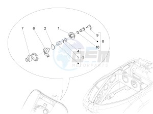 LX 150 4T 3V IE NOABS E3 (APAC) drawing Locks