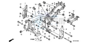 CBF1000A UK - (E / MKH) drawing FRAME BODY