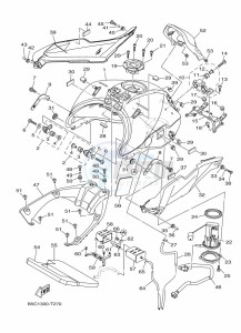 TRACER 900 MTT850 (B5C9) drawing FUEL TANK