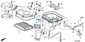 GL18009 BR / AB - (BR / AB) drawing AIR CLEANER