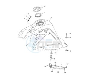 XT R BRA 125 drawing FUEL TANK