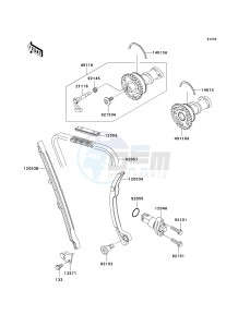 KX 250 T [KX250F] (T8F) T8F drawing CAMSHAFT-- S- -_TENSIONER