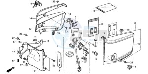 VT1100C SHADOW drawing SIDE COVER/KEY SET