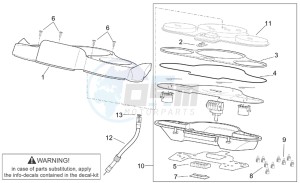 Scarabeo 125-150-200 (eng. Rotax) drawing Dashboard