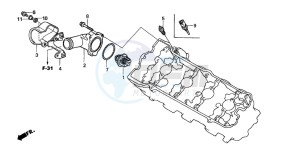 CB600F CB600S drawing THERMOSTAT